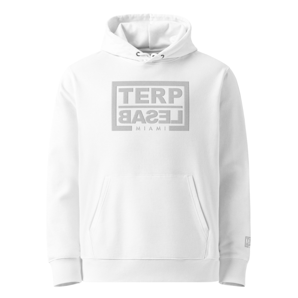 TERP BASEL MIAMI HOODIE EMBROIDERED WHITE