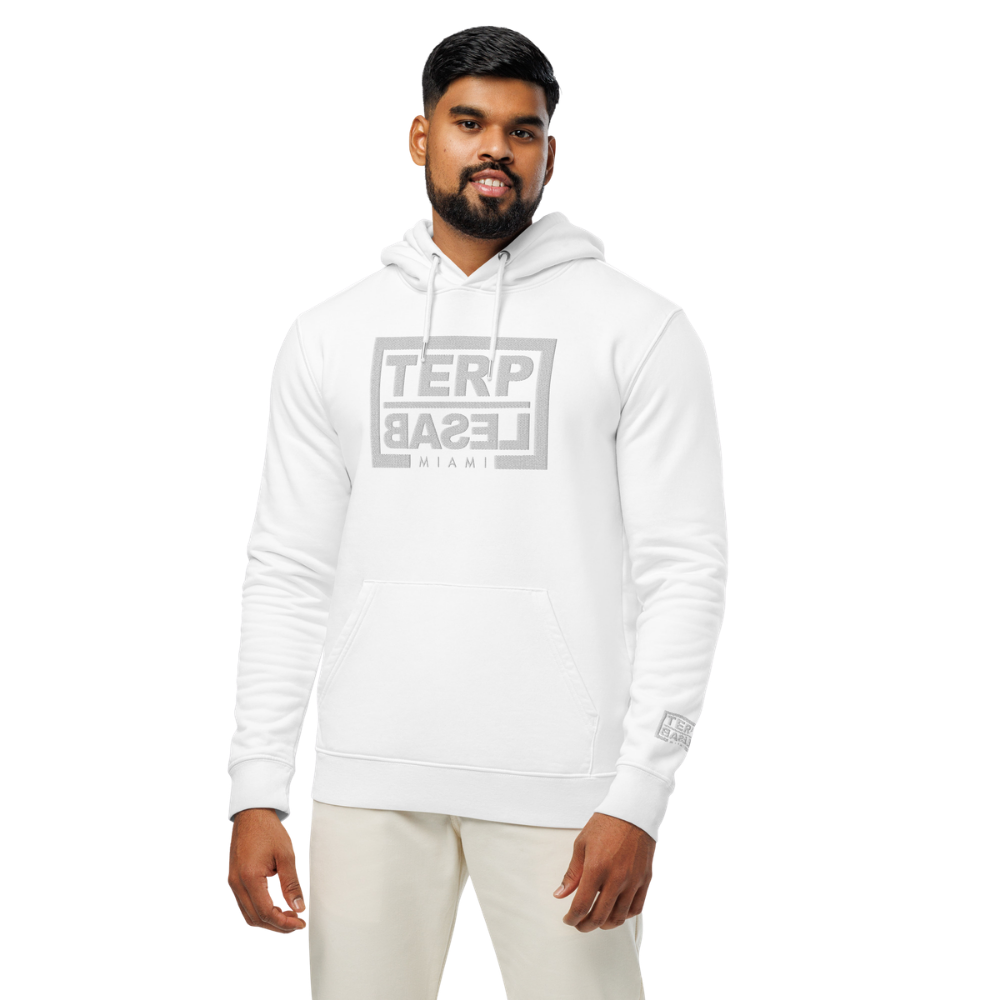 TERP BASEL MIAMI HOODIE EMBROIDERED WHITE