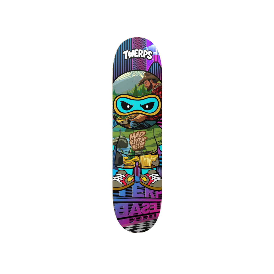 MAD RIVER MELTS x TWERPS x TERP BASEL 2025 SKATE DECK