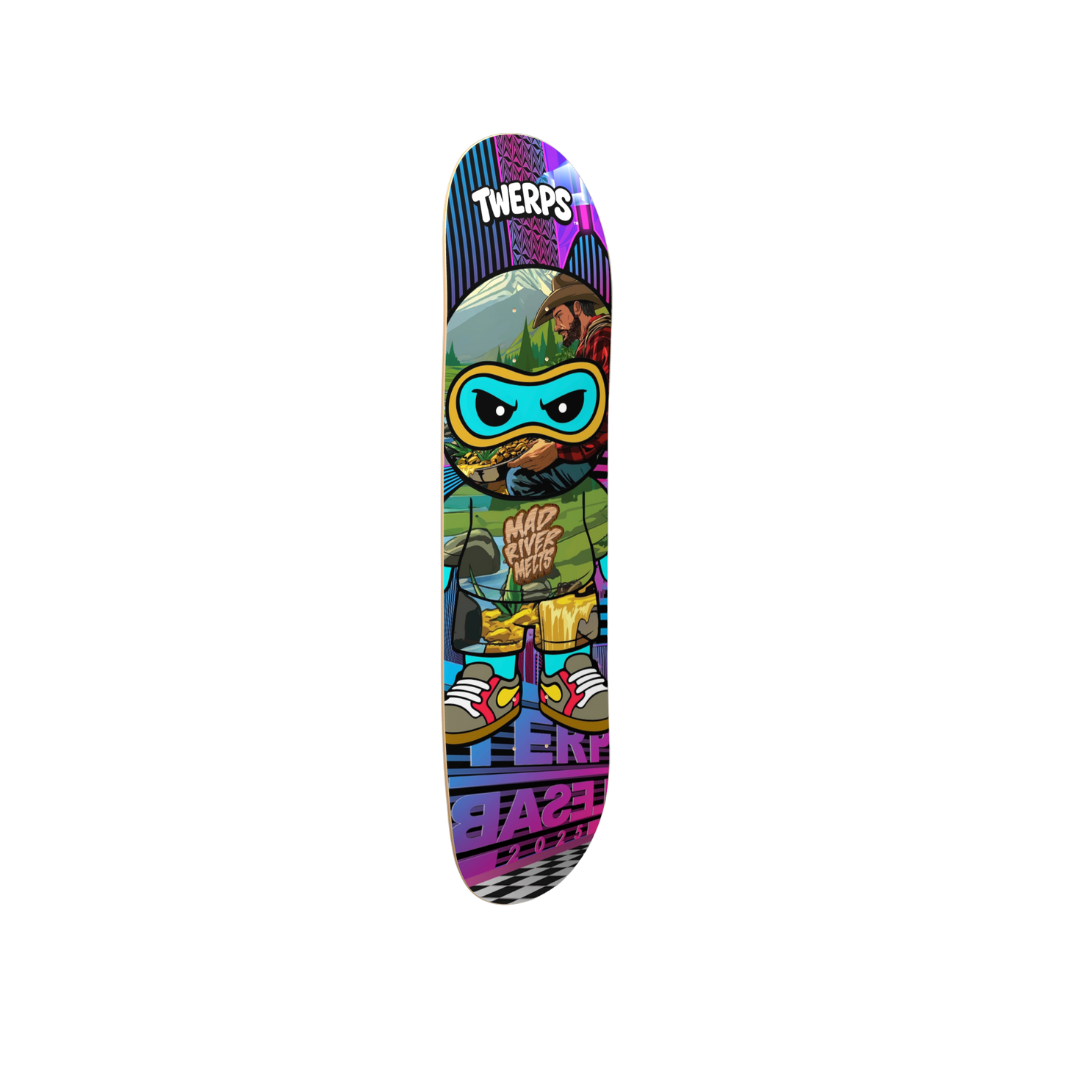 MAD RIVER MELTS x TWERPS x TERP BASEL 2025 SKATE DECK