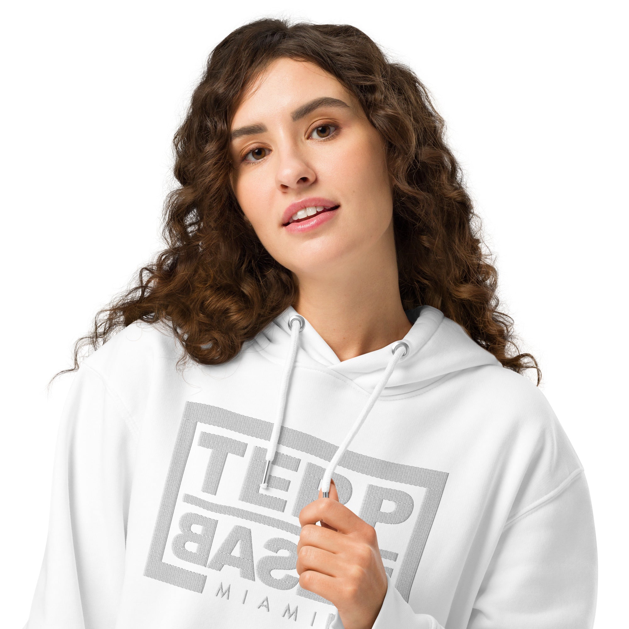 TERP BASEL MIAMI HOODIE EMBROIDERED WHITE
