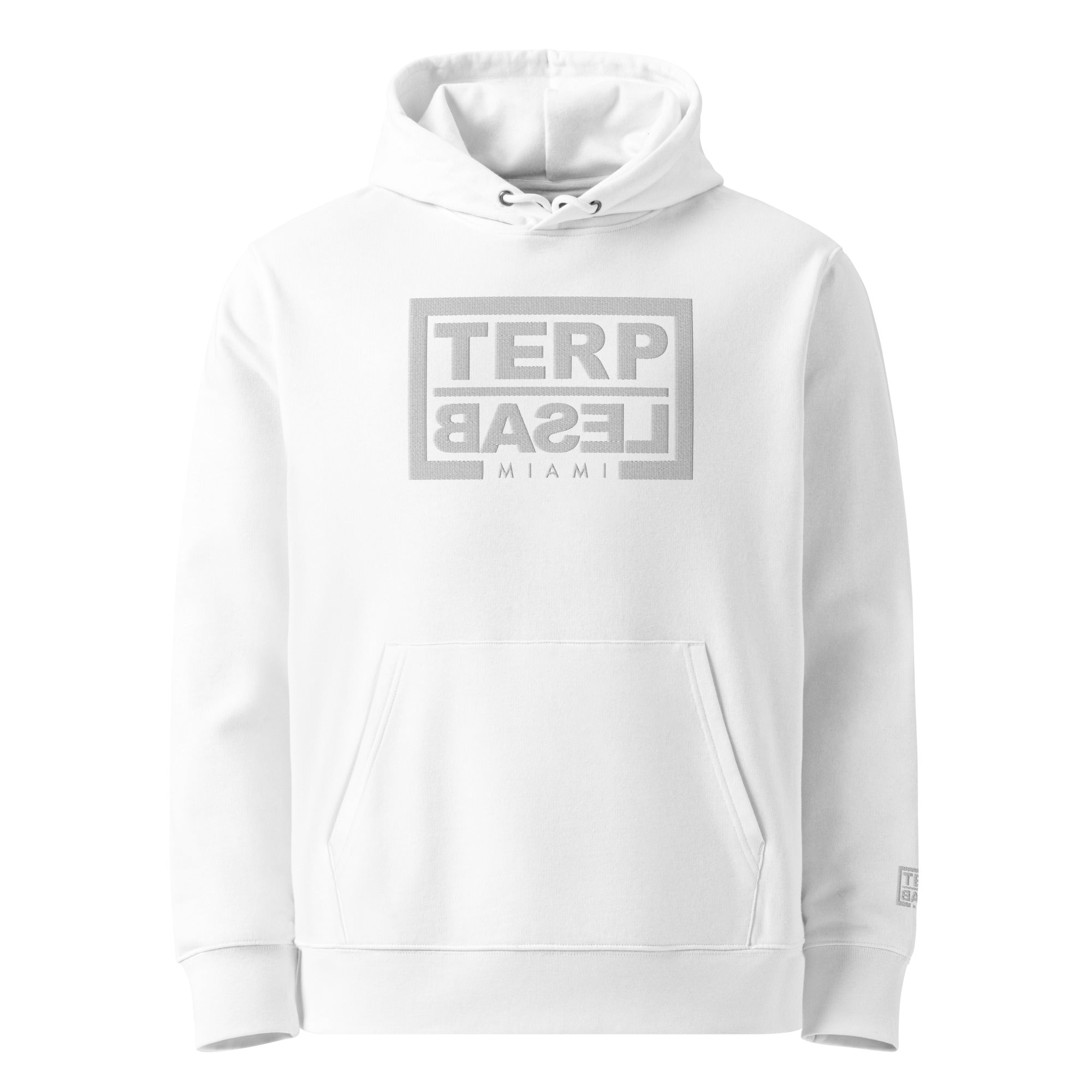 TERP BASEL MIAMI HOODIE EMBROIDERED WHITE