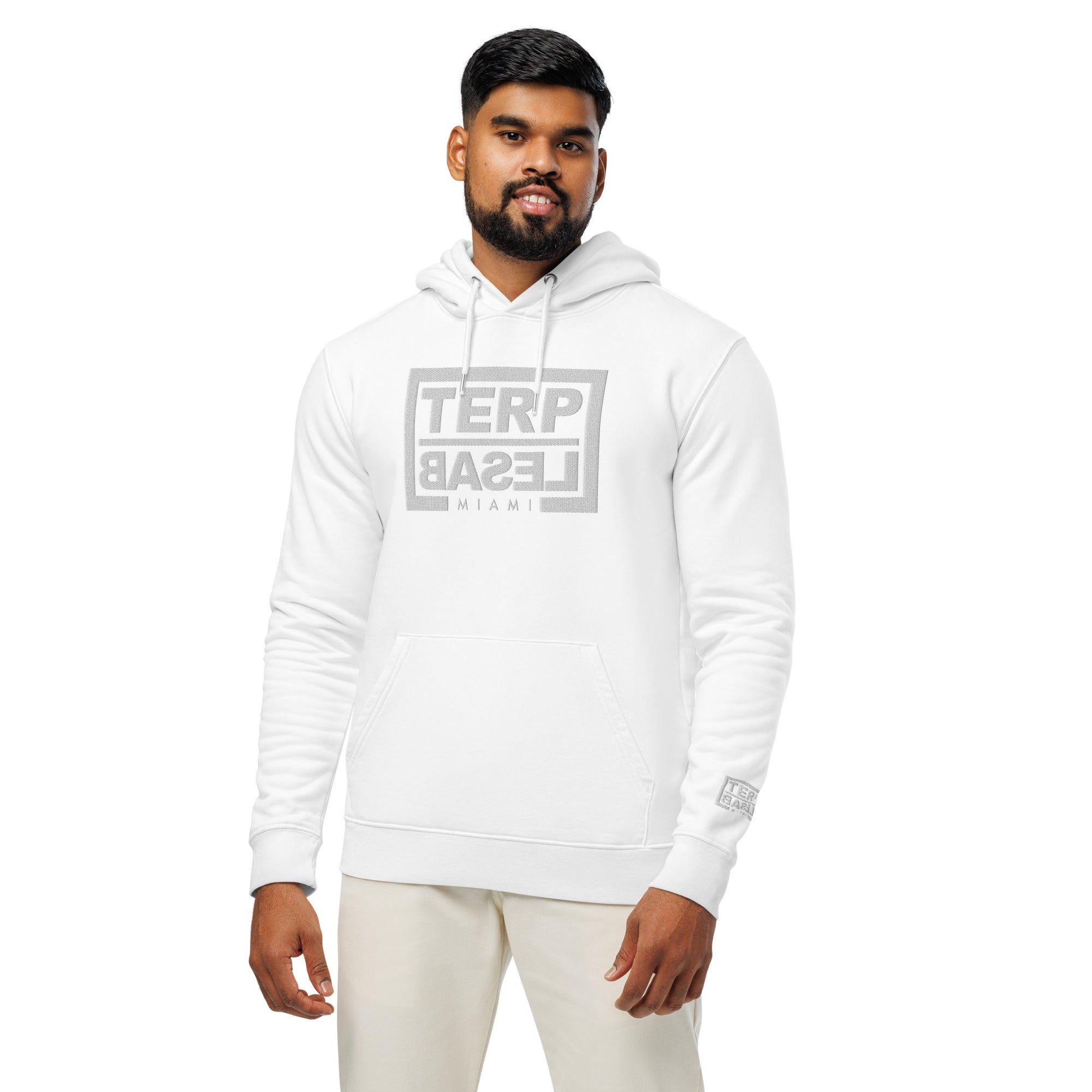 TERP BASEL MIAMI HOODIE EMBROIDERED WHITE