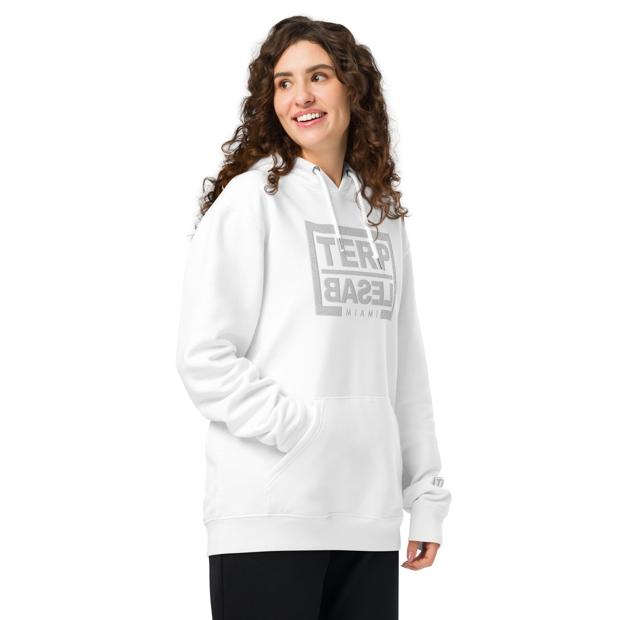 TERP BASEL MIAMI HOODIE EMBROIDERED WHITE