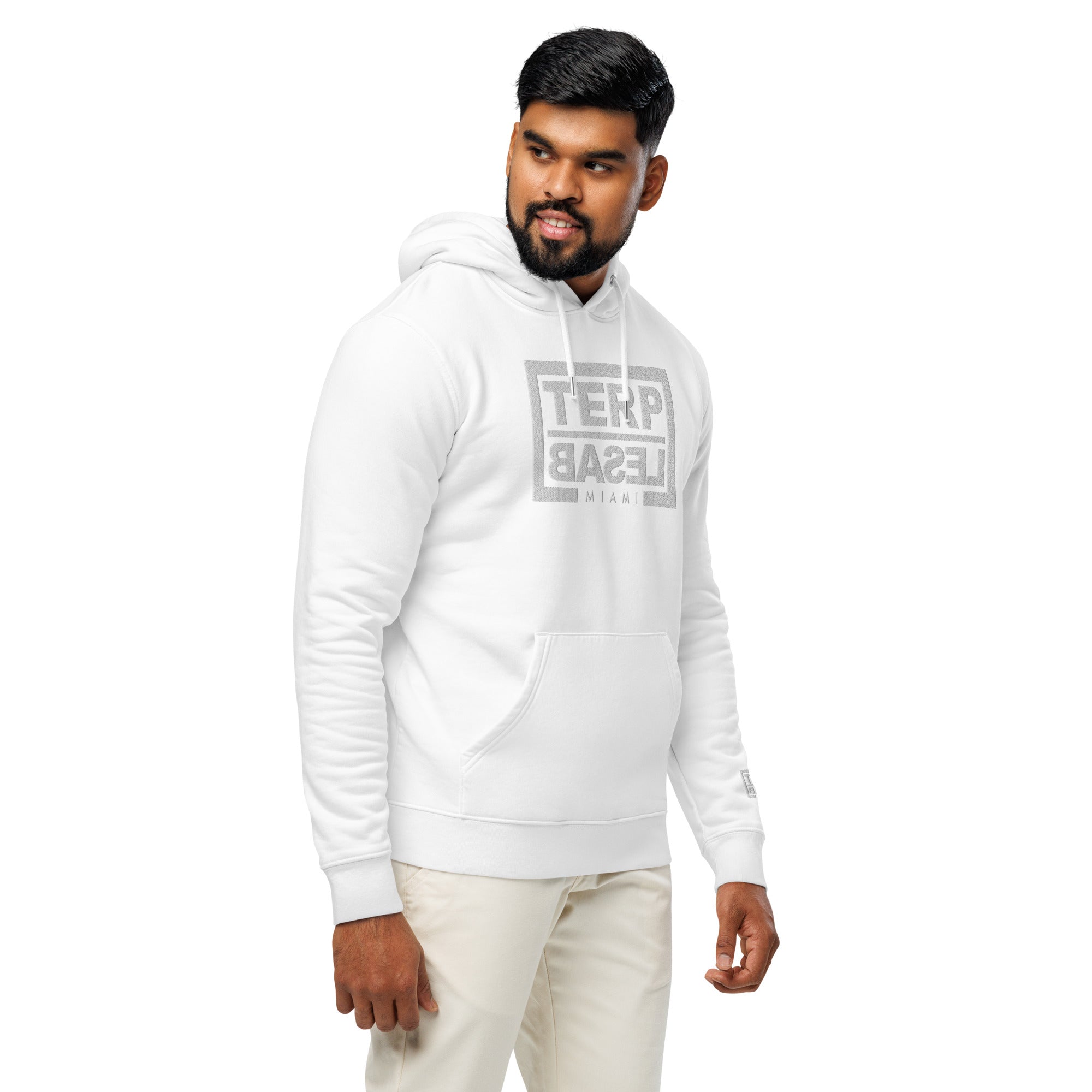 TERP BASEL MIAMI HOODIE EMBROIDERED WHITE