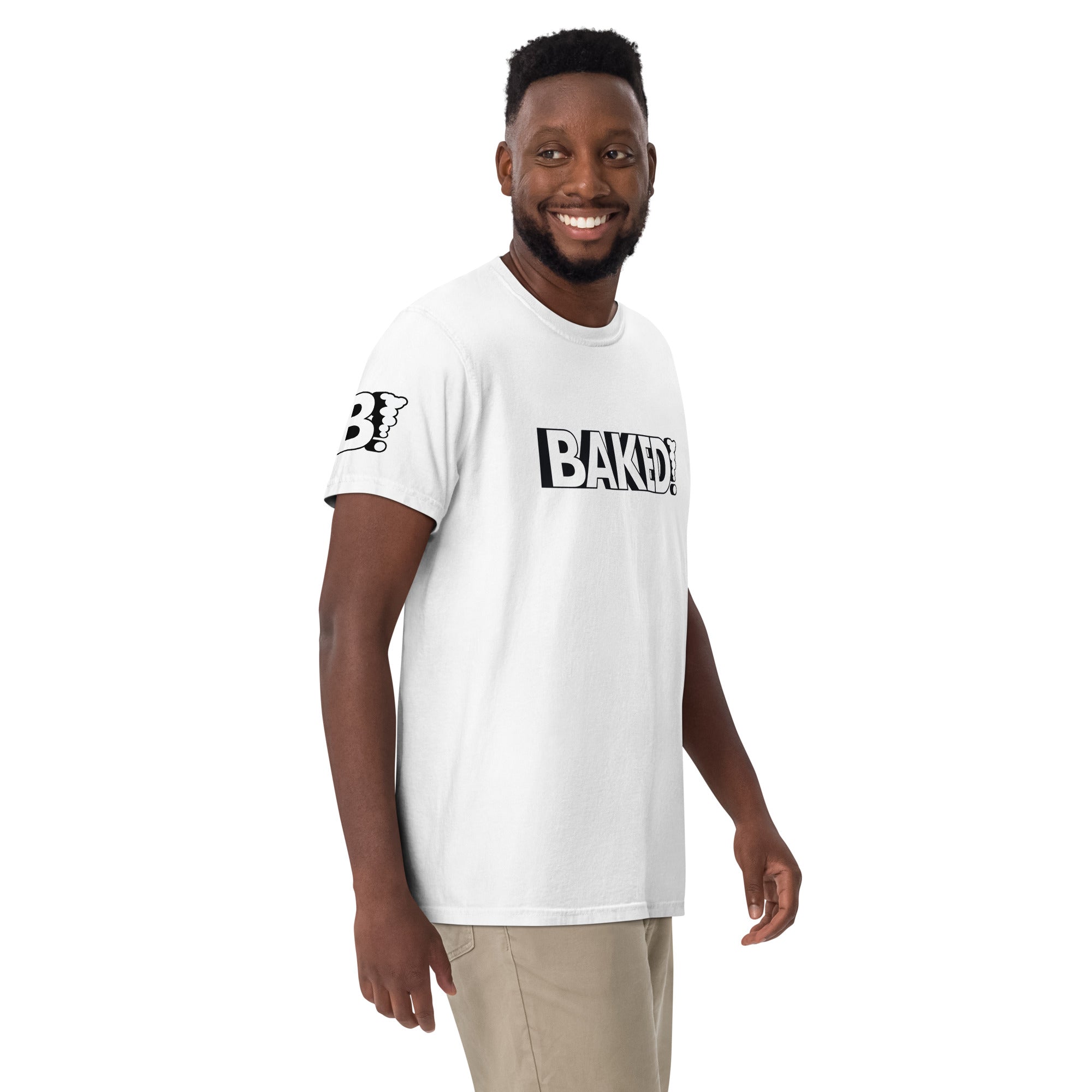 BAKED! IN WHITE T-SHIRT